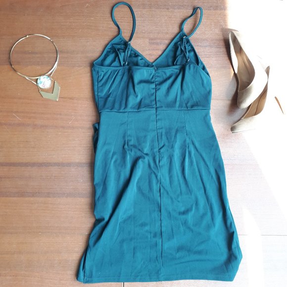 5 for 25 - Forest Green Mini Dress - Picture 4 of 4
